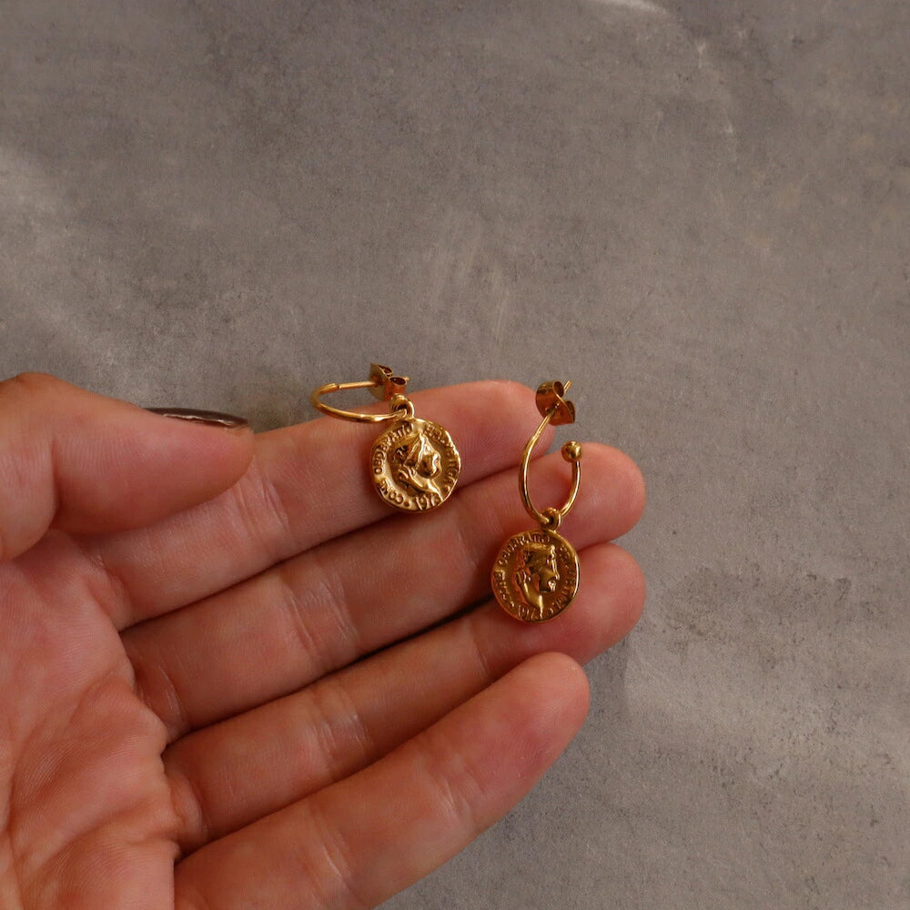 P295 stainless 2way coin hoop pierce