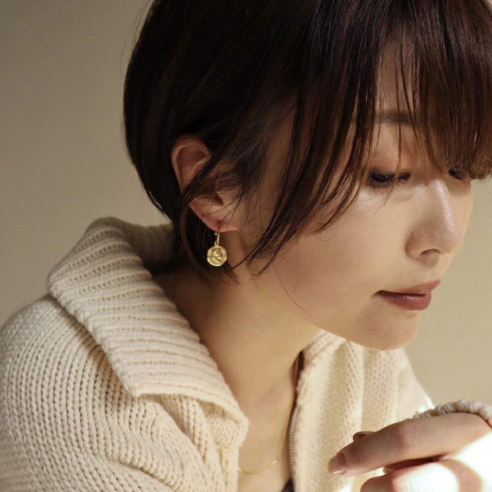 P295 stainless 2way coin hoop pierce