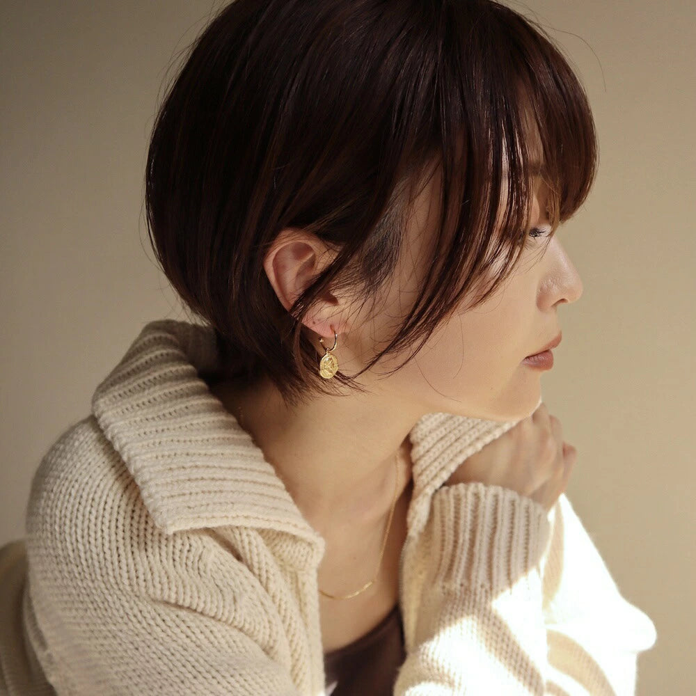 P295 stainless 2way coin hoop pierce