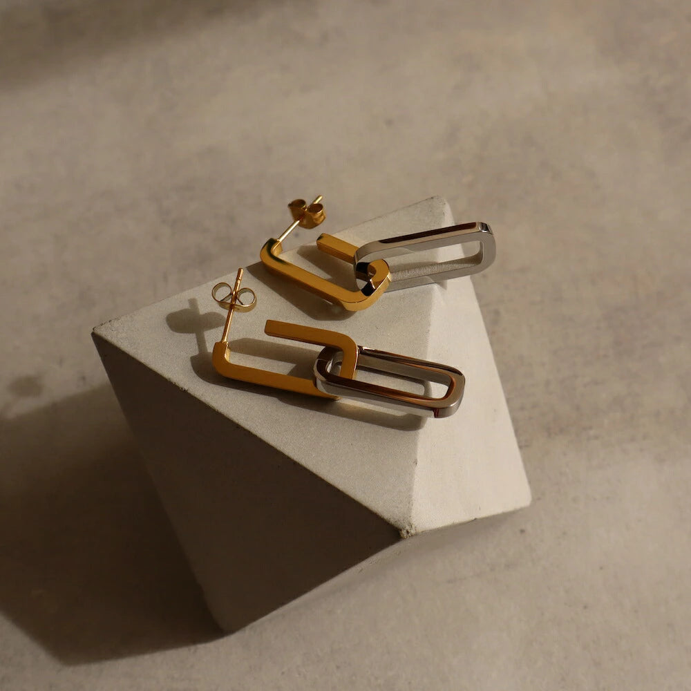 P296 stainless 2way bicolor chain pierce