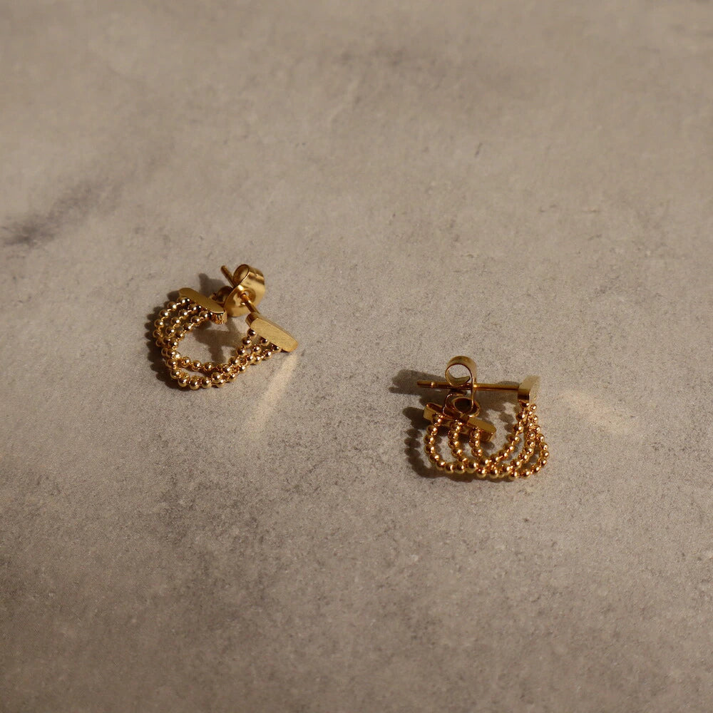 P305 stainless chain hoop pierce