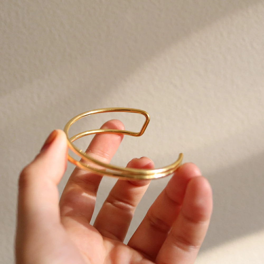 N030 stainless divided bangle
