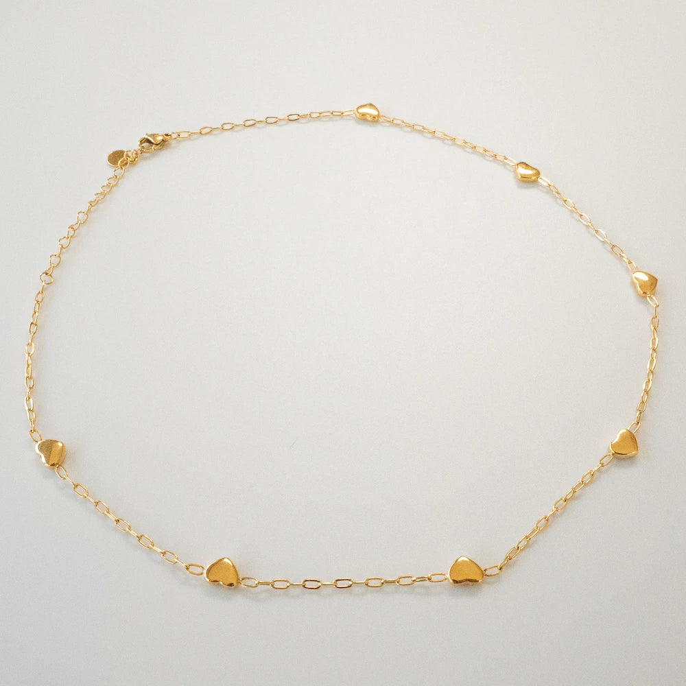 N013 stainless heart necklace