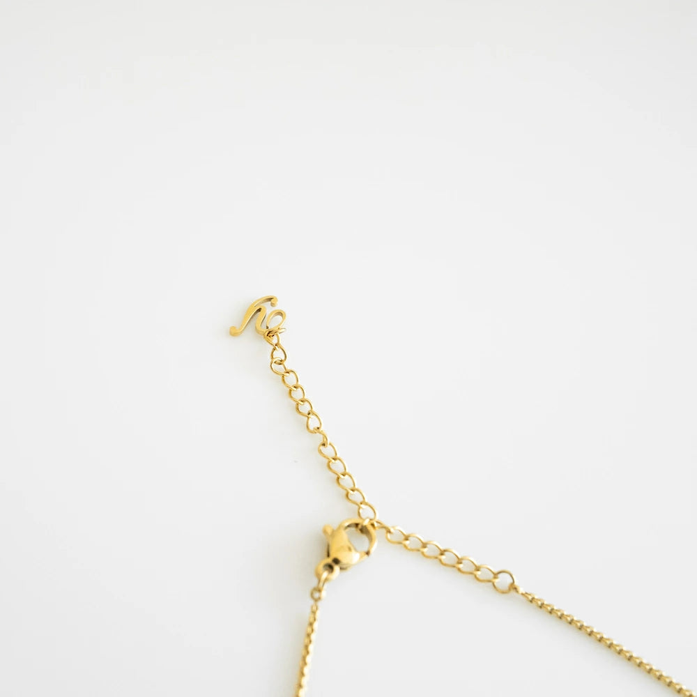 N110 stainless moon pendant