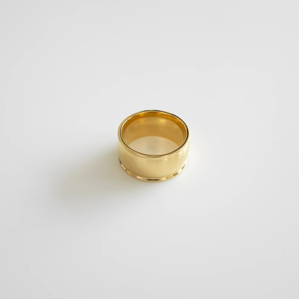 R093 stainless wide metal ring