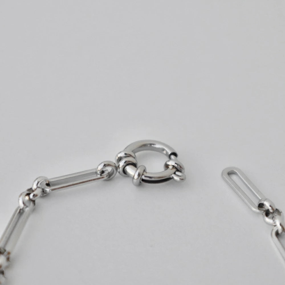 N138 stainless slim chain adjust free bracelet