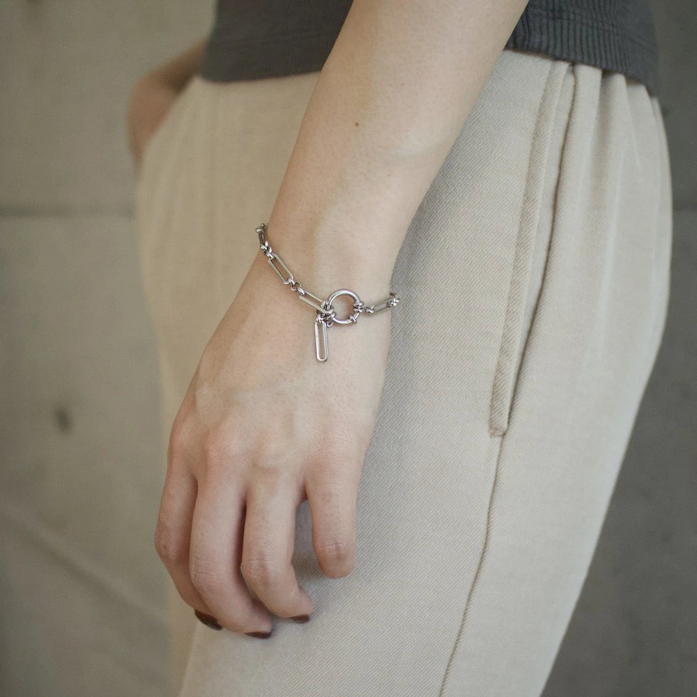 N138 stainless slim chain adjust free bracelet