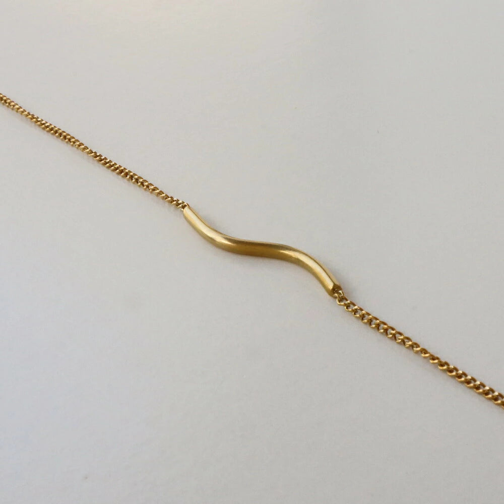 N143 stainless wave bracelet