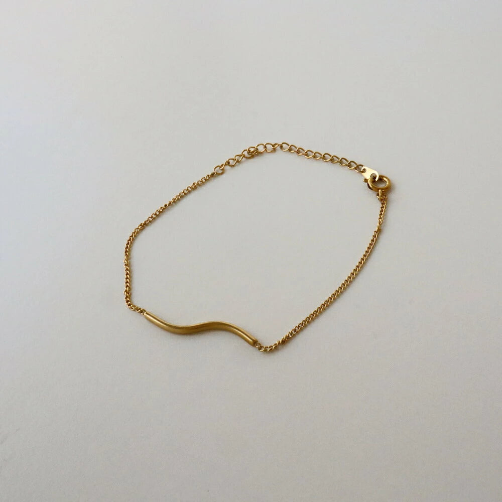 N143 stainless wave bracelet