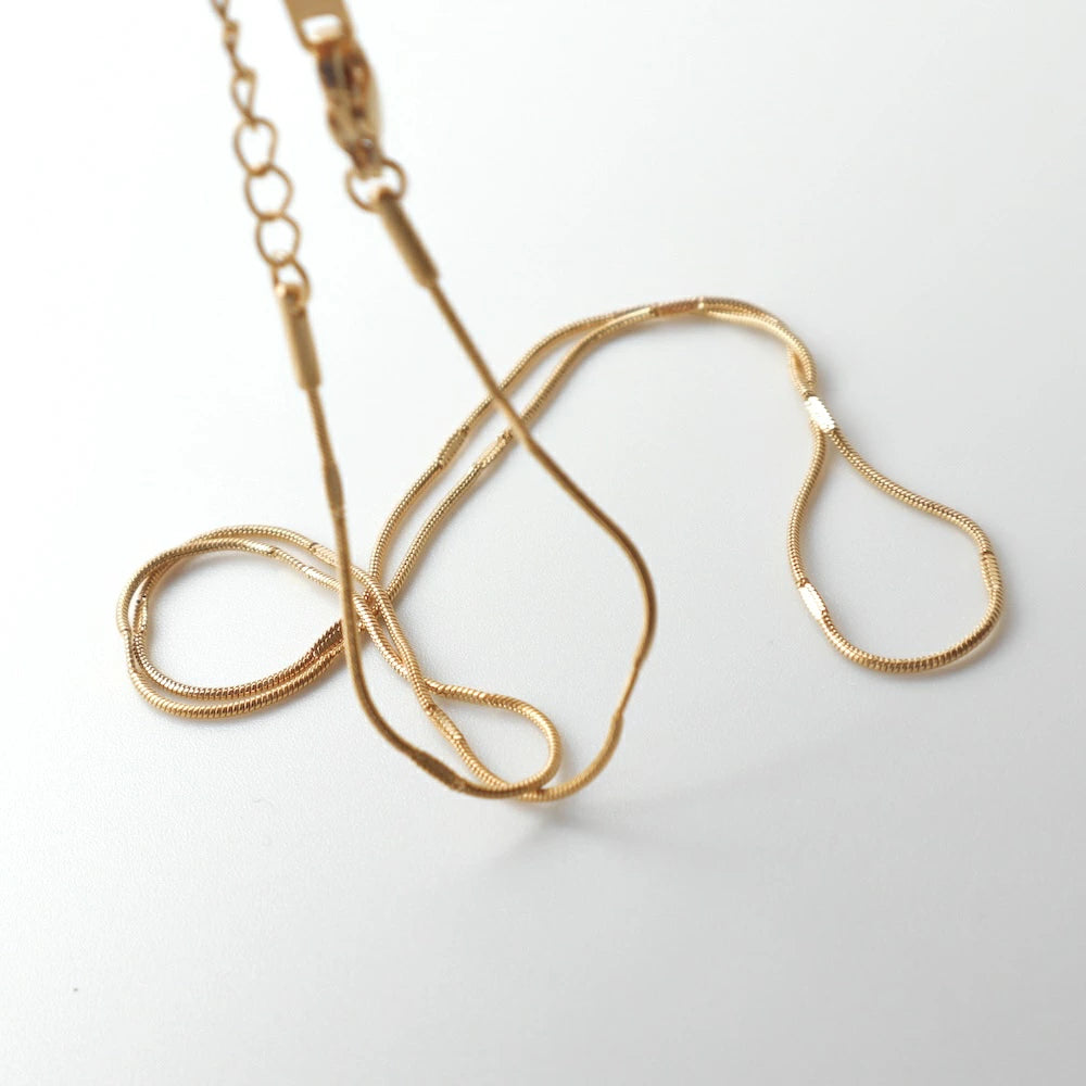 N135 stainless press snake chain necklace