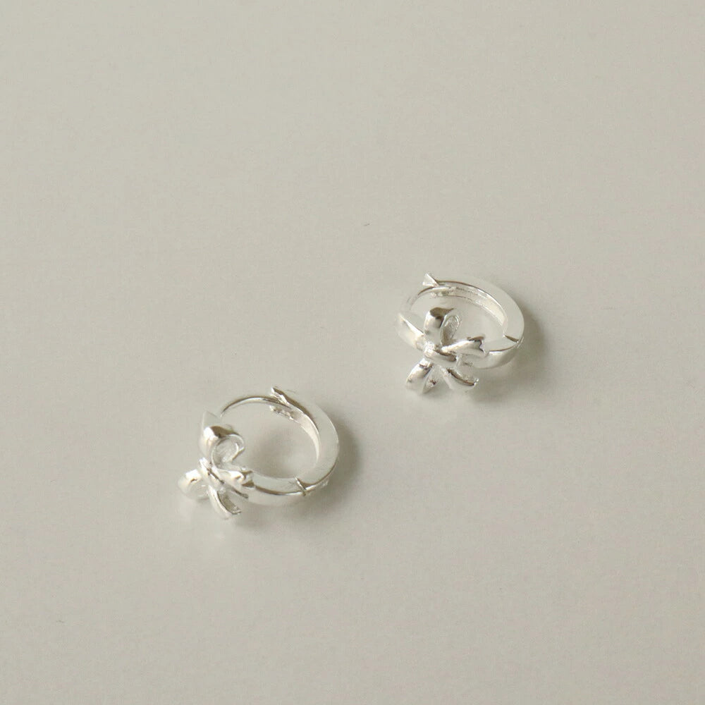 P343 silver925 silver ribbon minimum hoop pierce