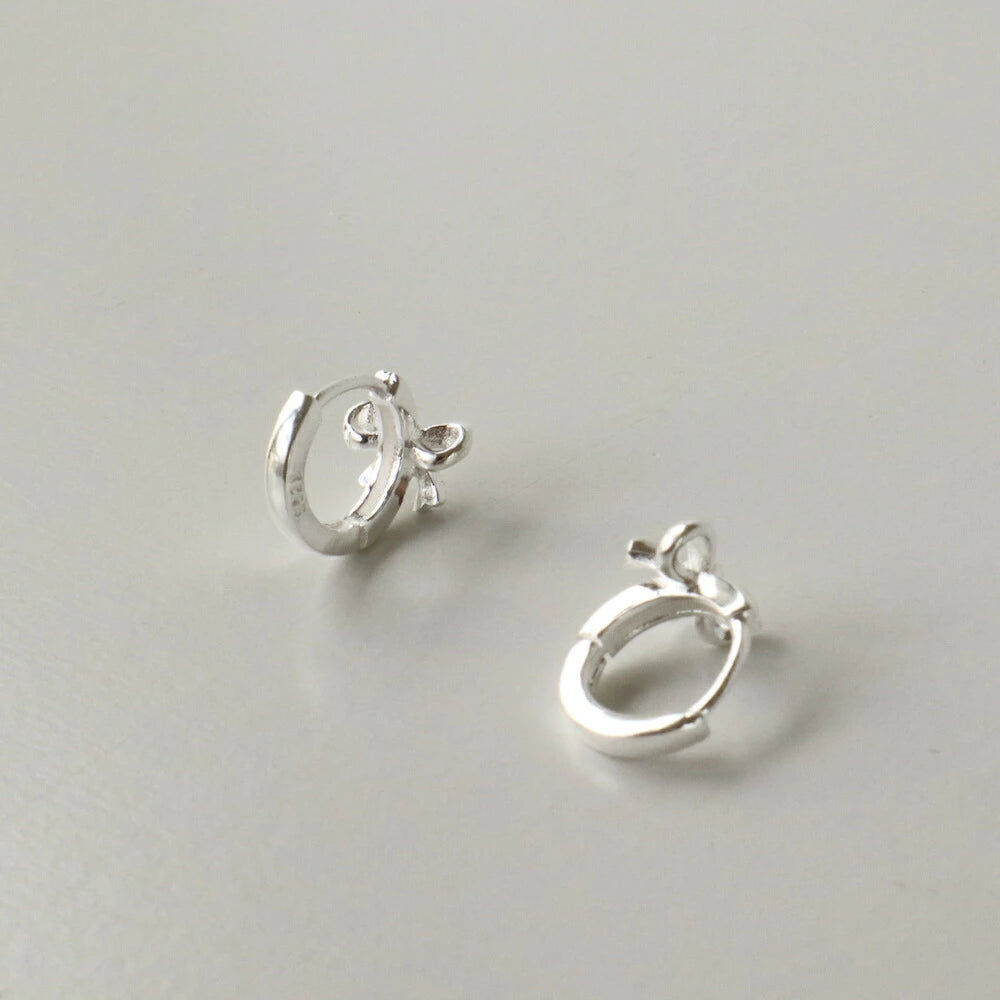 P343 silver925 silver ribbon minimum hoop pierce