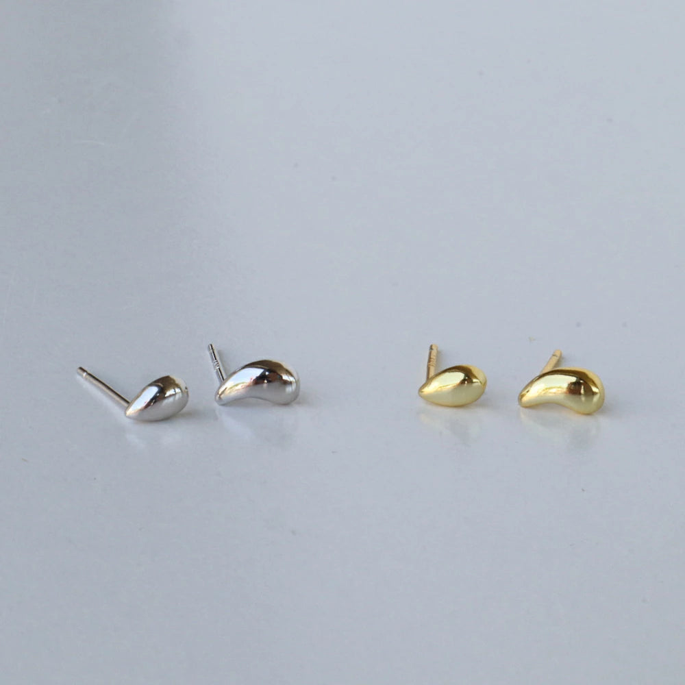 P344 silver925 asymmetry drop minimum pierce