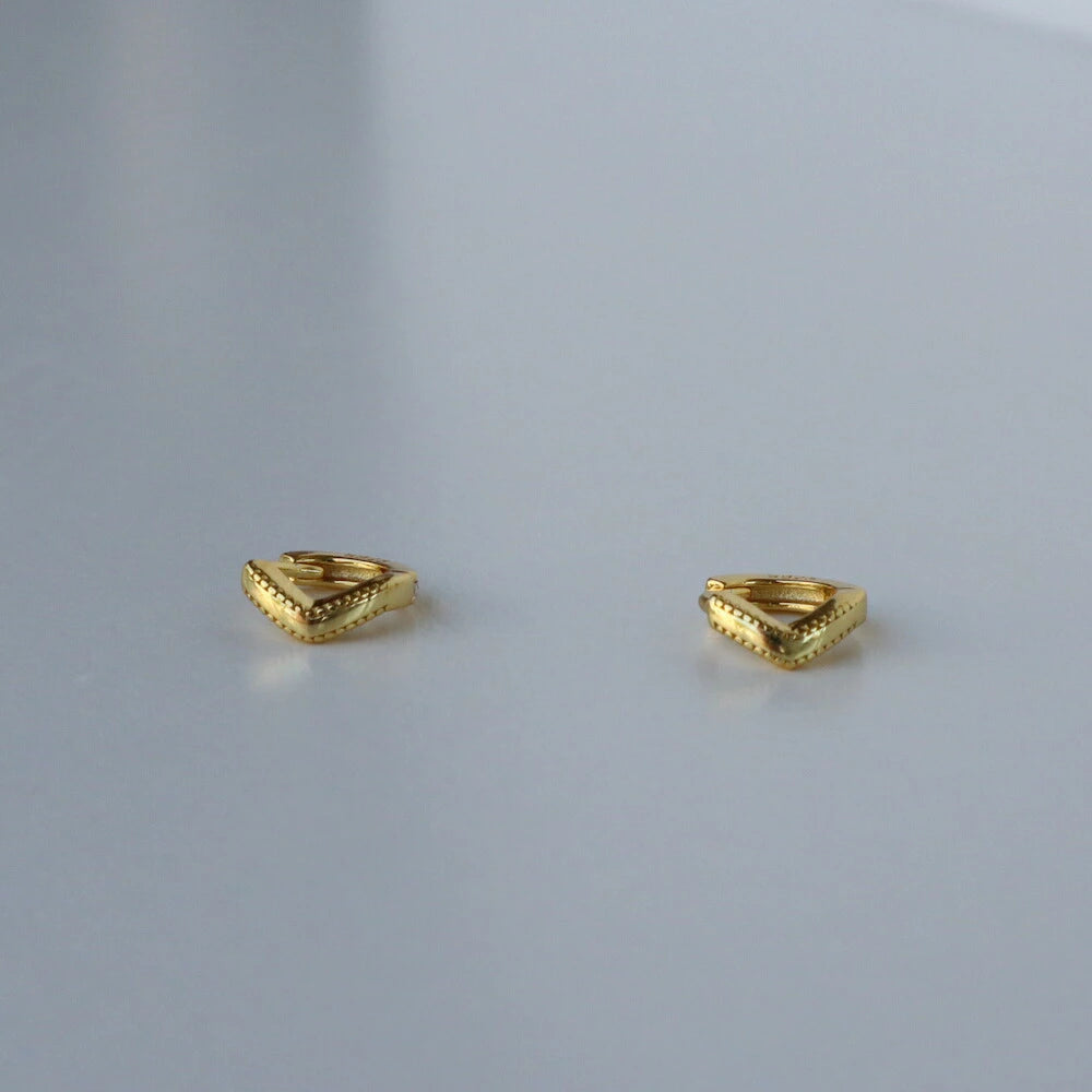P348 silver925 v-shaped minimum hoop pierce