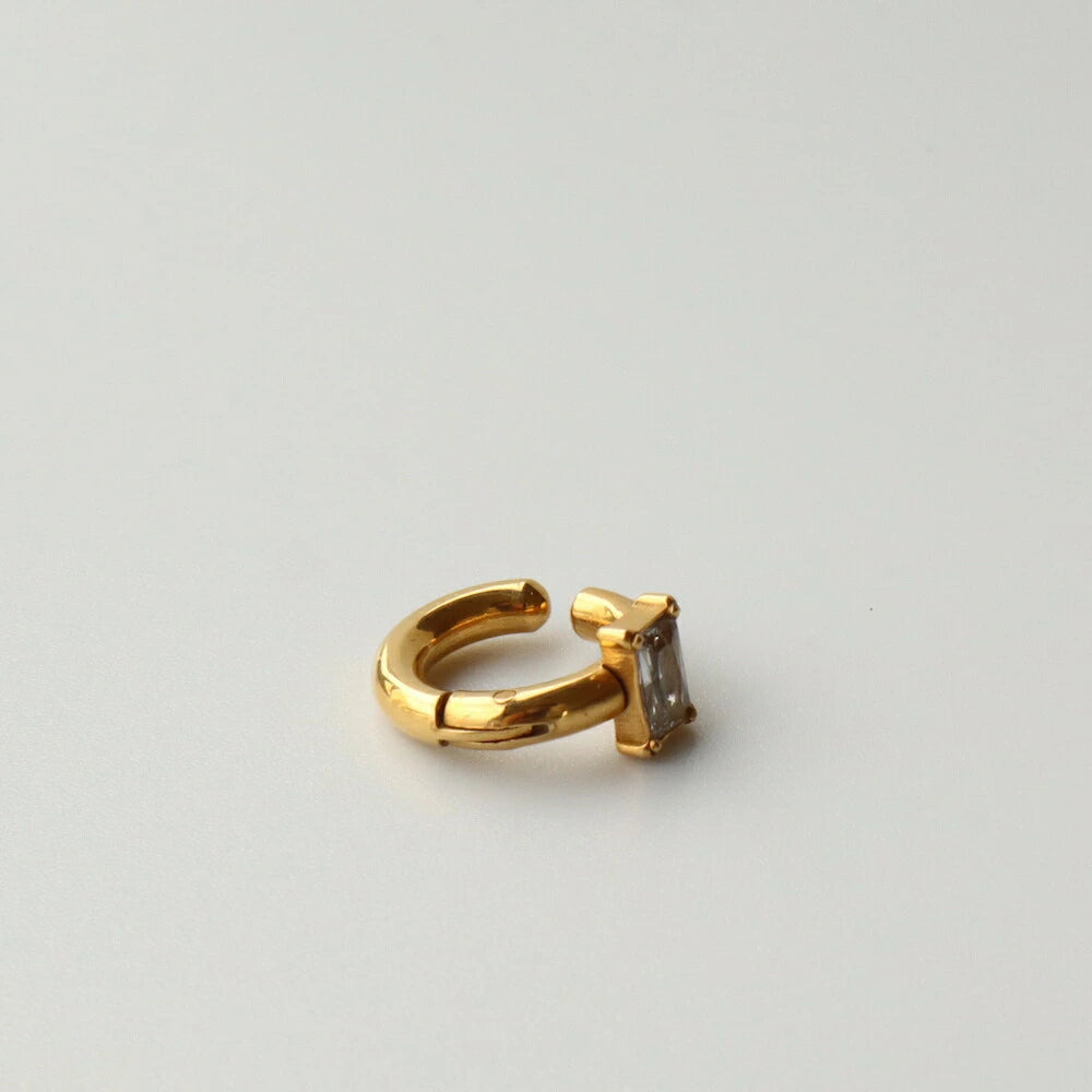 C145 stainless joint square earcuff