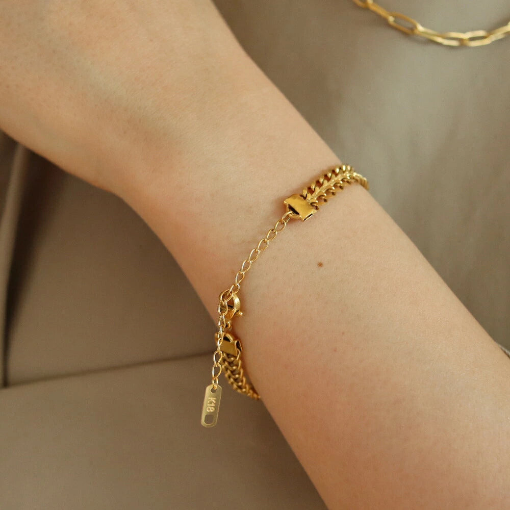 N156 stainless belt bracelet