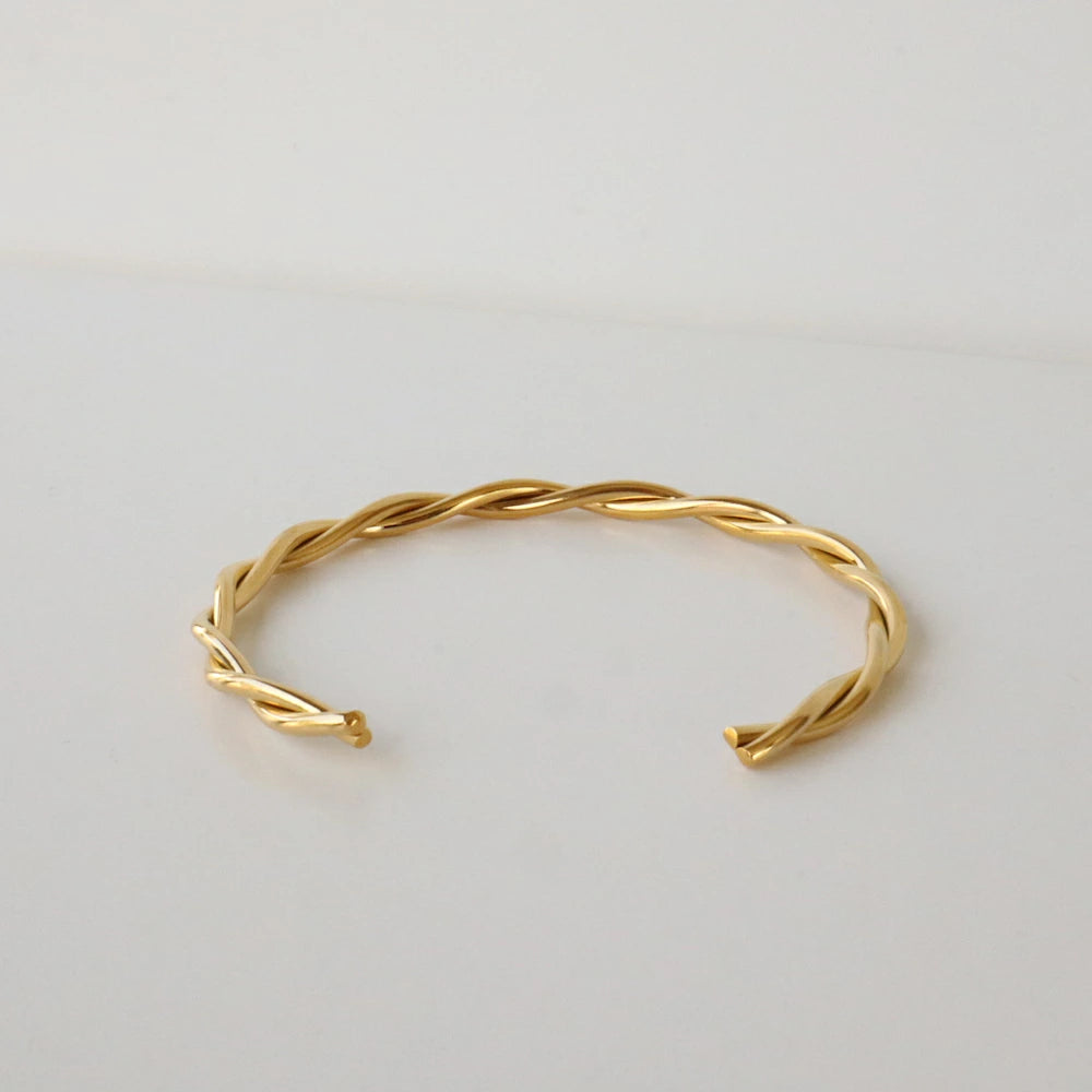 N153 stainless twist slim bangle