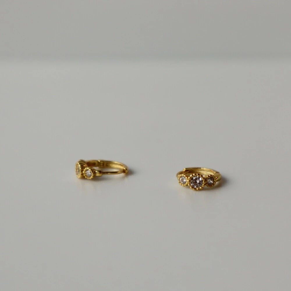 P272 silver925 zircon stone minimum hoop pierce