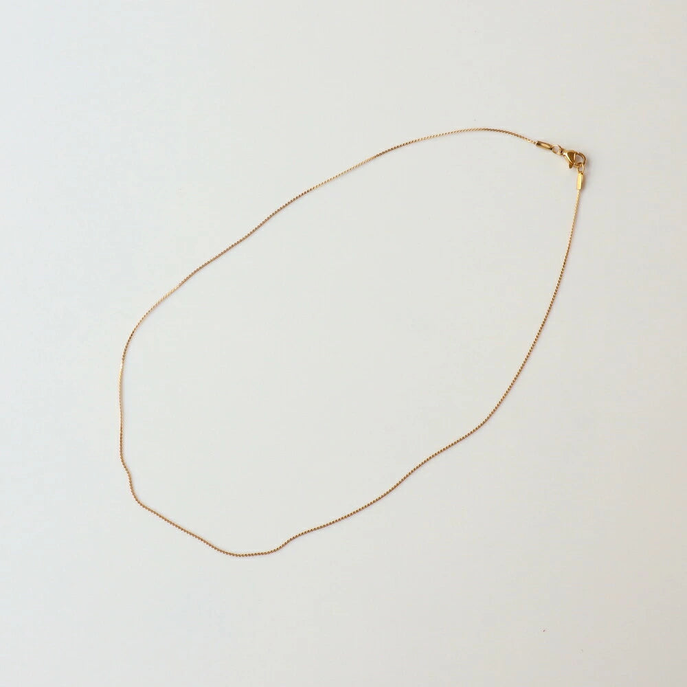 N163 stainless slim necklace