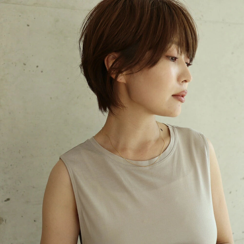 N163 stainless slim necklace