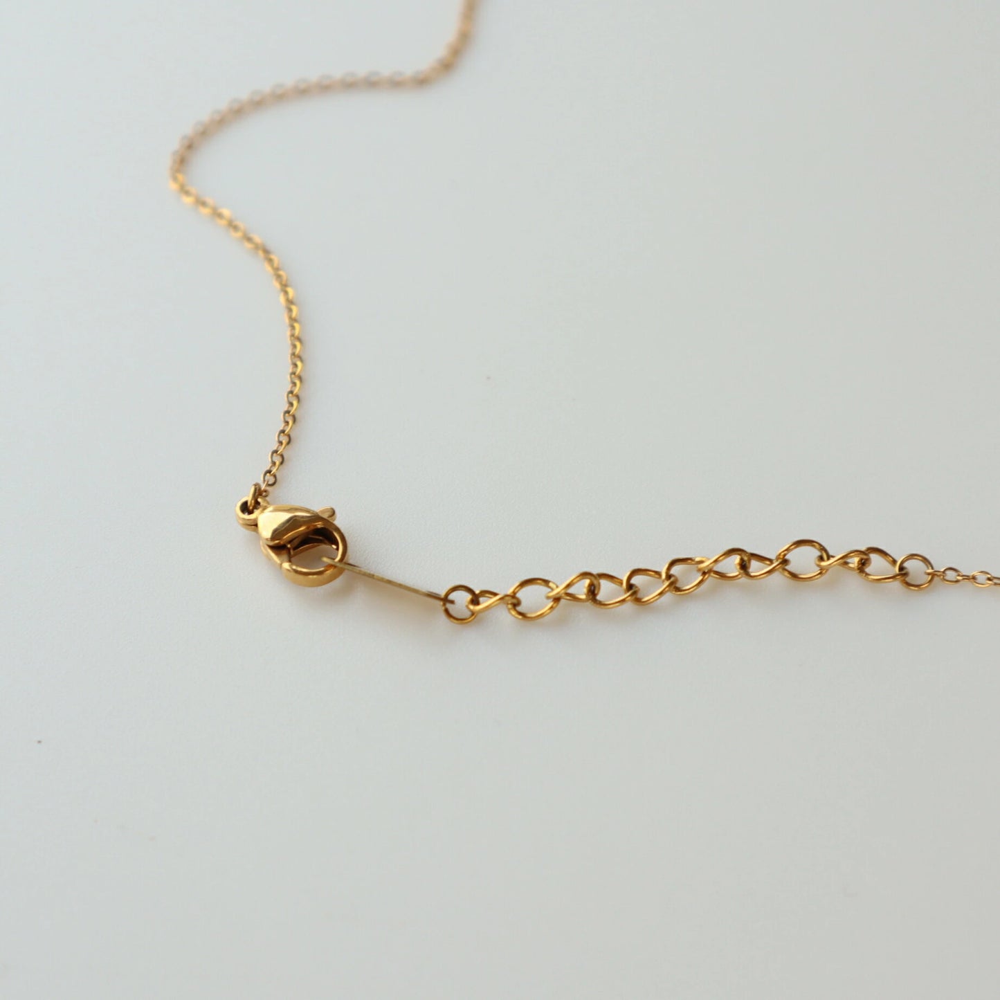 N148 stainless drop necklace