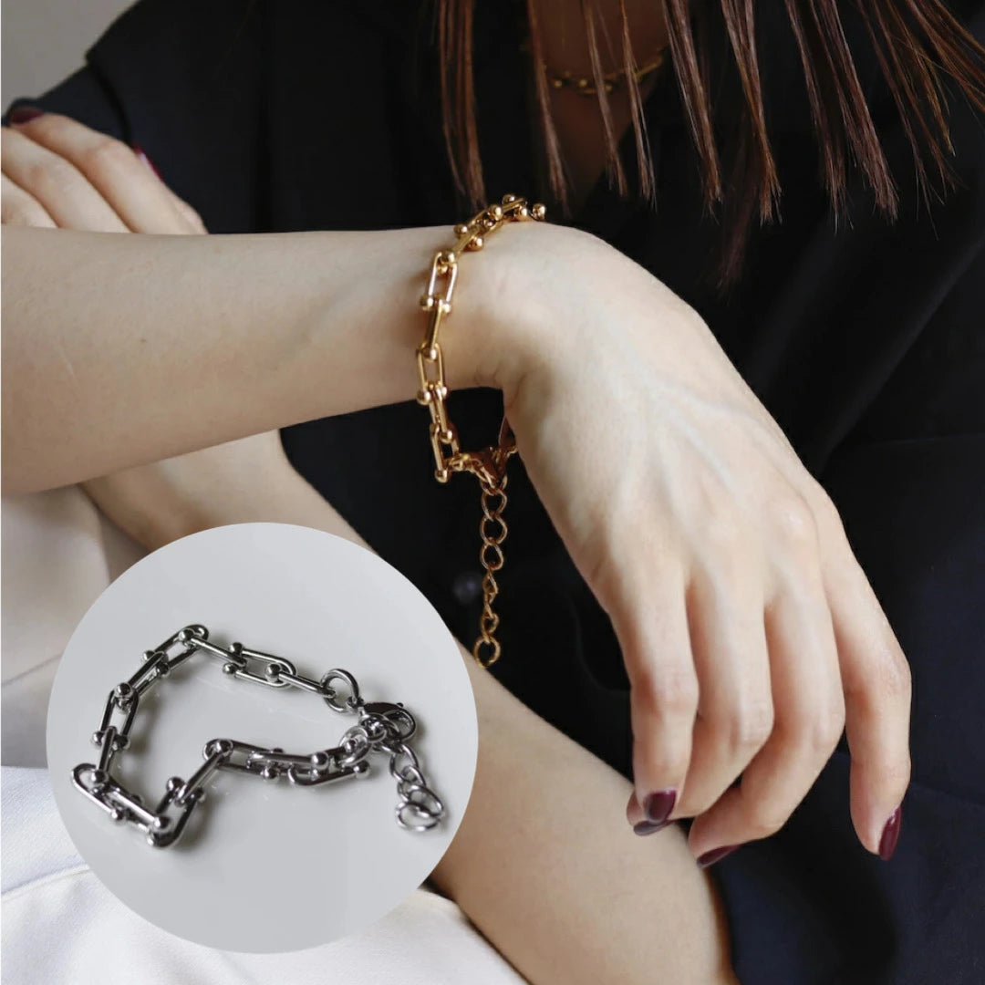 N102 stainless hard chain bracelet