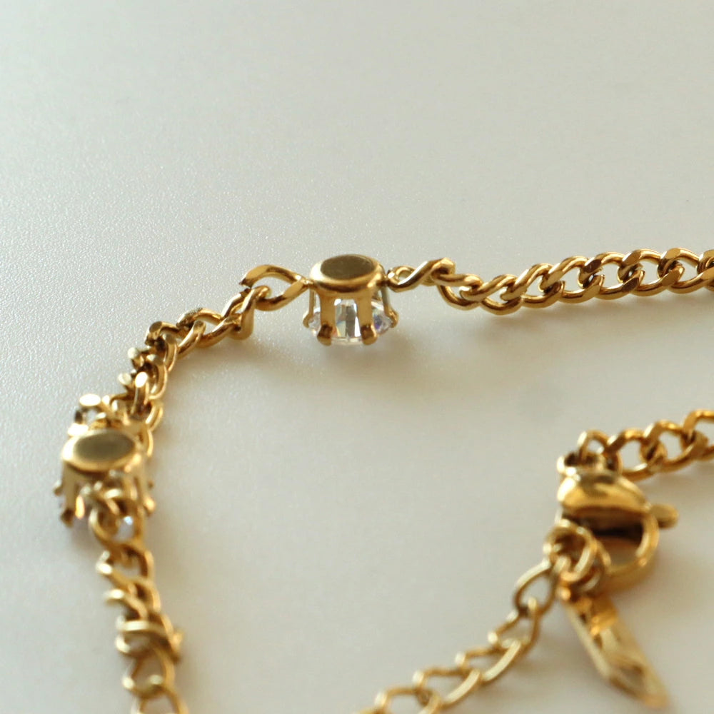 N002 stainless zirconia bracelet