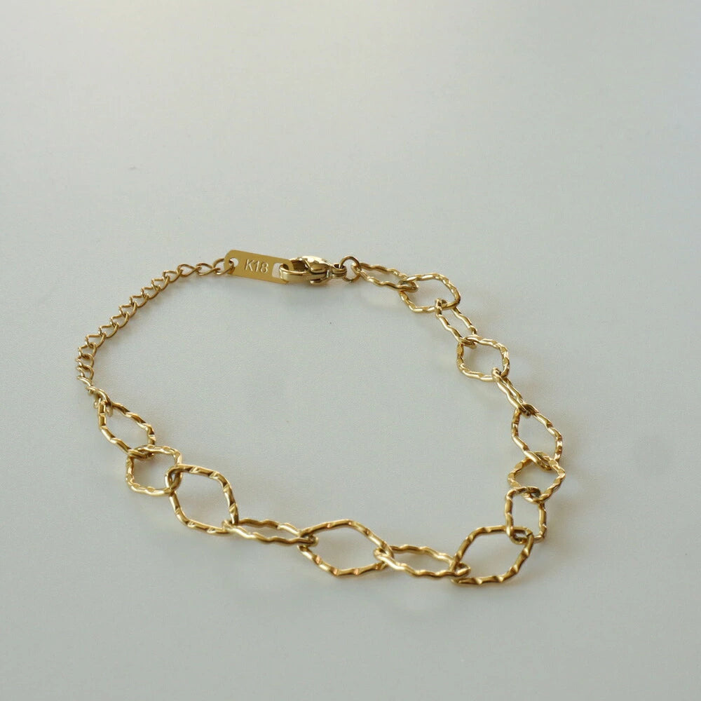 N005 stainless cut HISHI chain bracelet