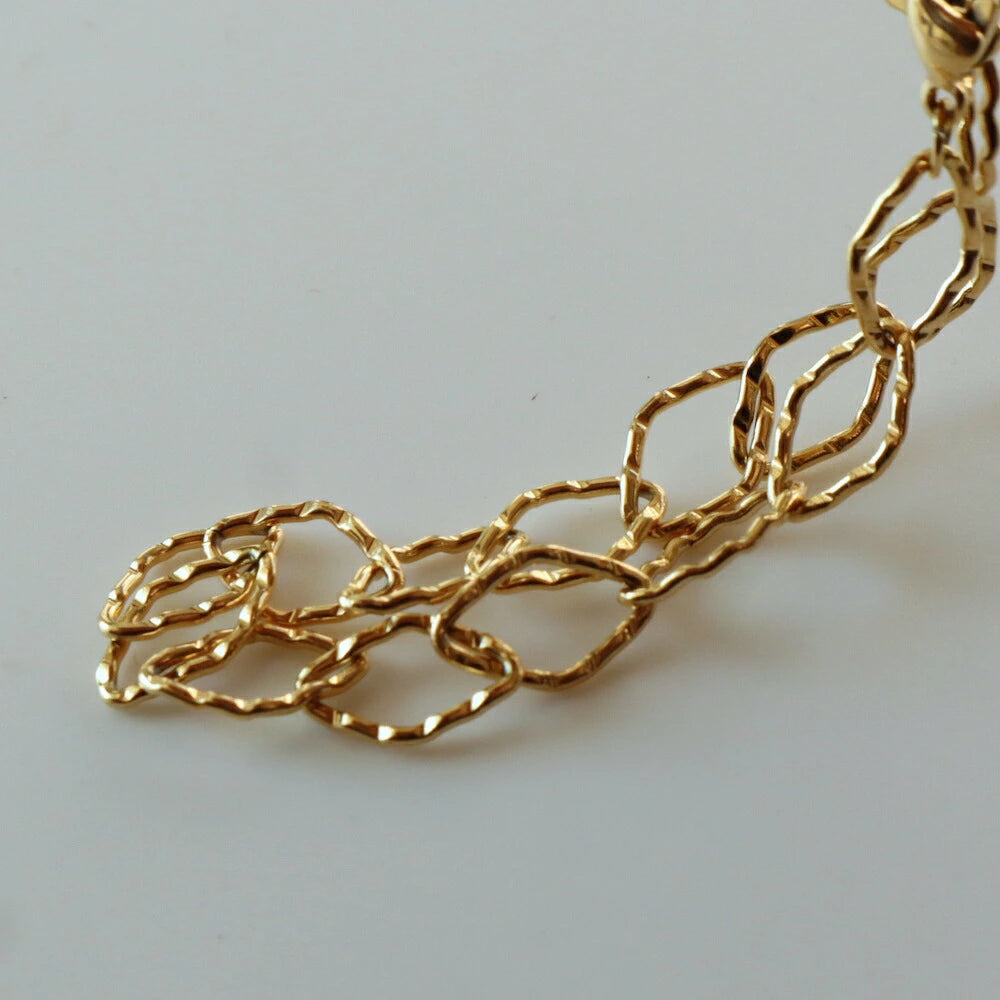 N005 stainless cut HISHI chain bracelet