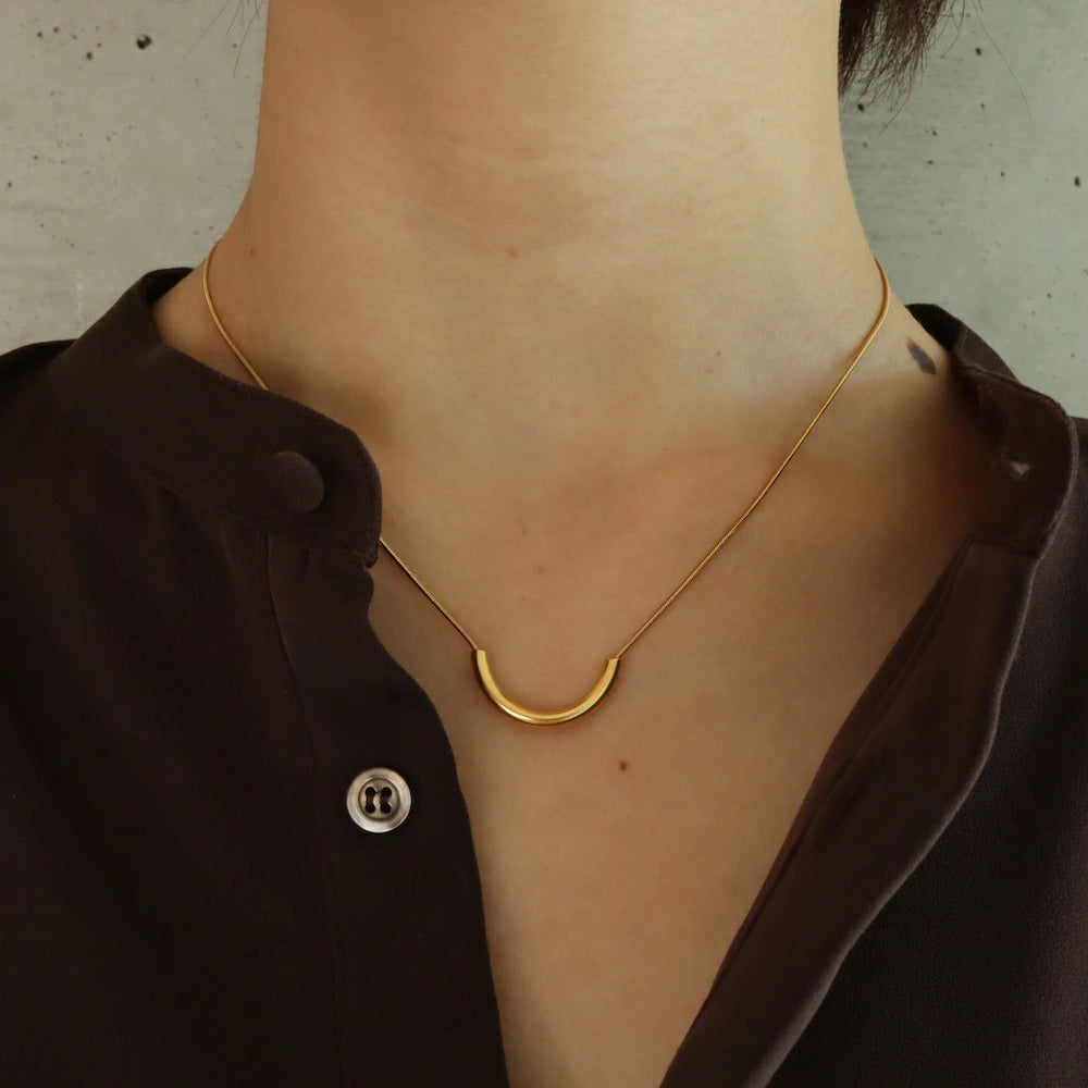 N057 stainless tube curve pendant