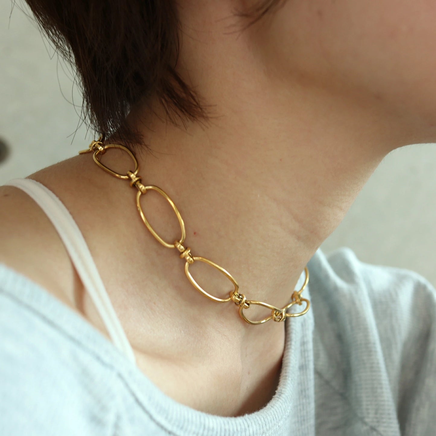 N083 stainless broad beans choker