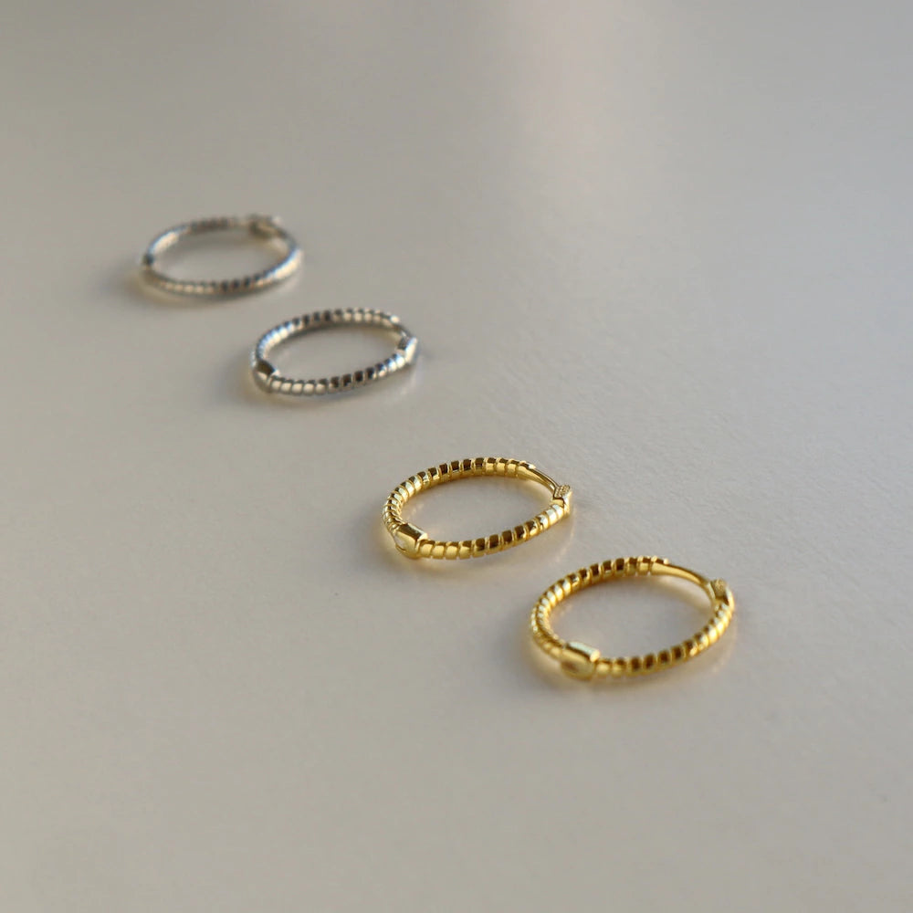 P003 silver925 hoop pierce