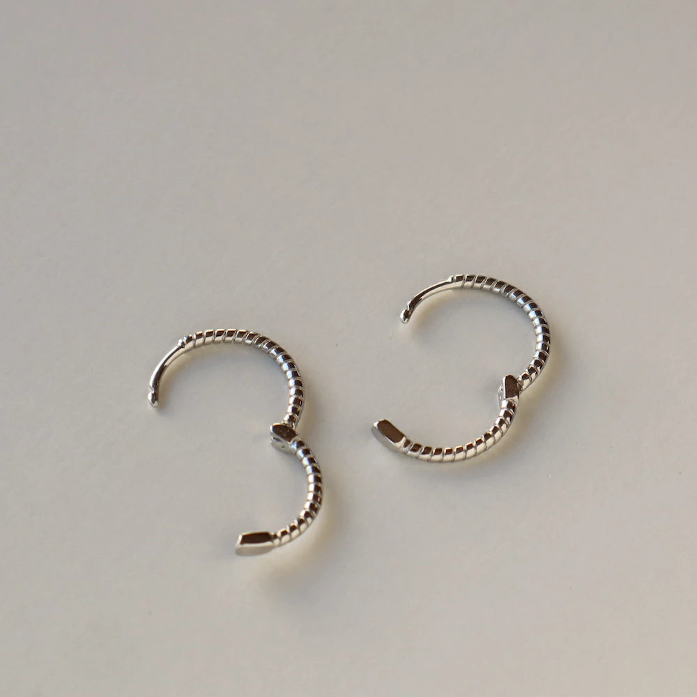 P003 silver925 hoop pierce