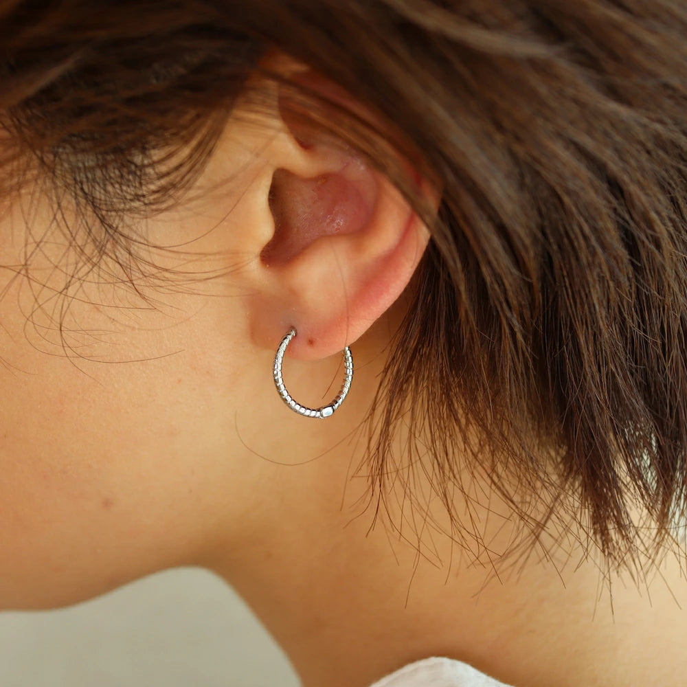 P003 silver925 hoop pierce