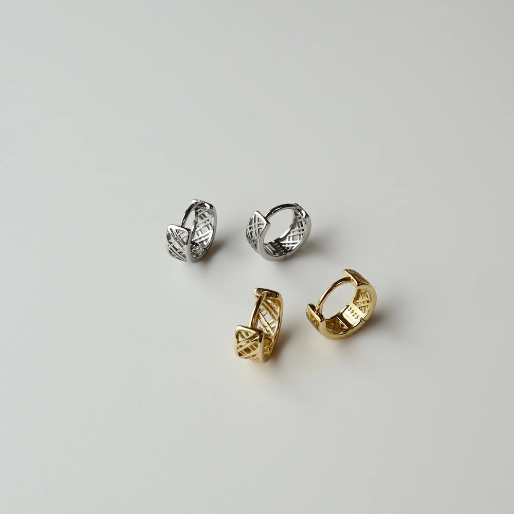 P011 silver925 hoop pierce