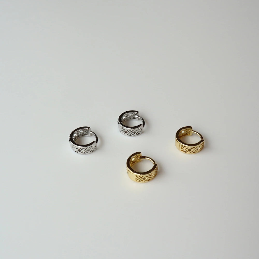 P011 silver925 hoop pierce
