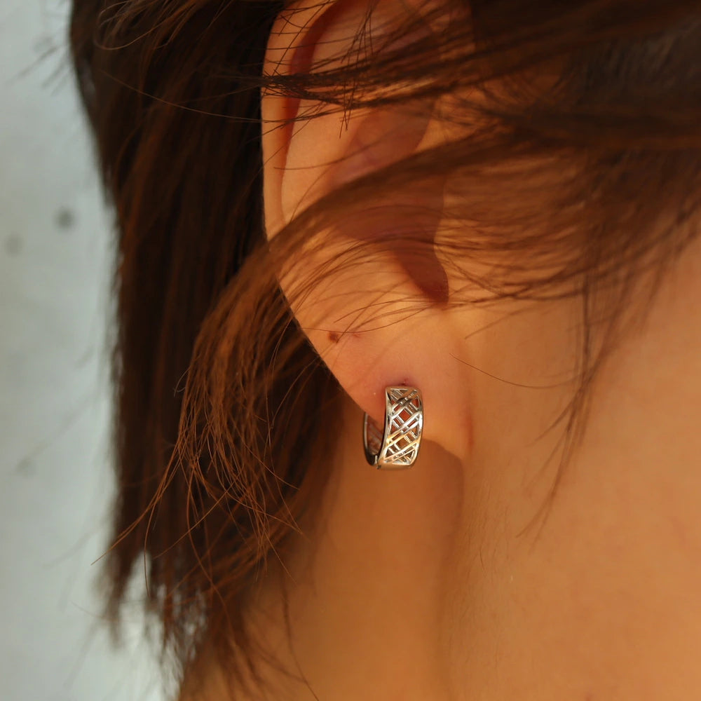 P011 silver925 hoop pierce