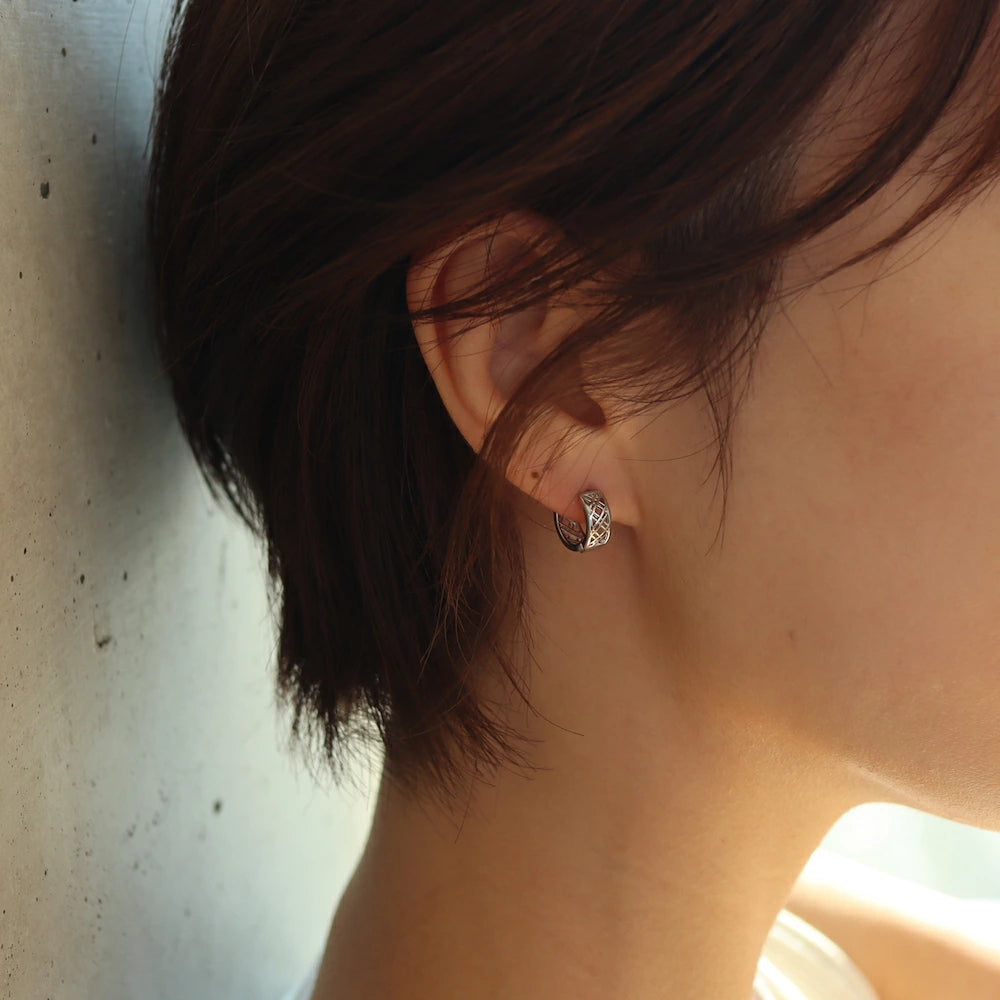 P011 silver925 hoop pierce