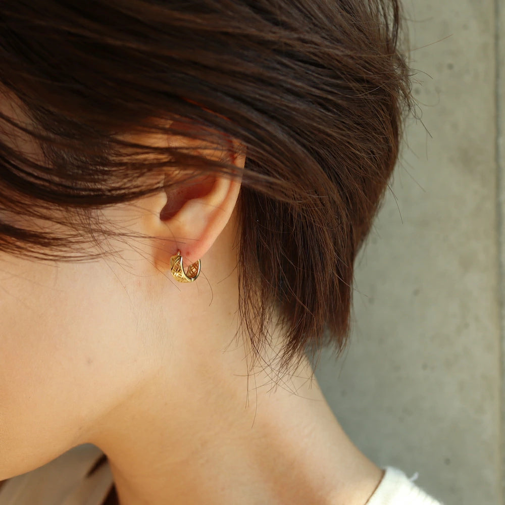 P011 silver925 hoop pierce