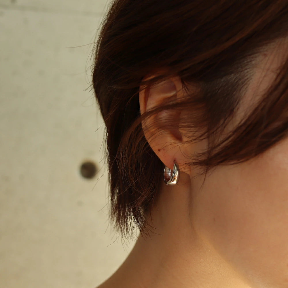P019 silver925 catchless hoop pierce