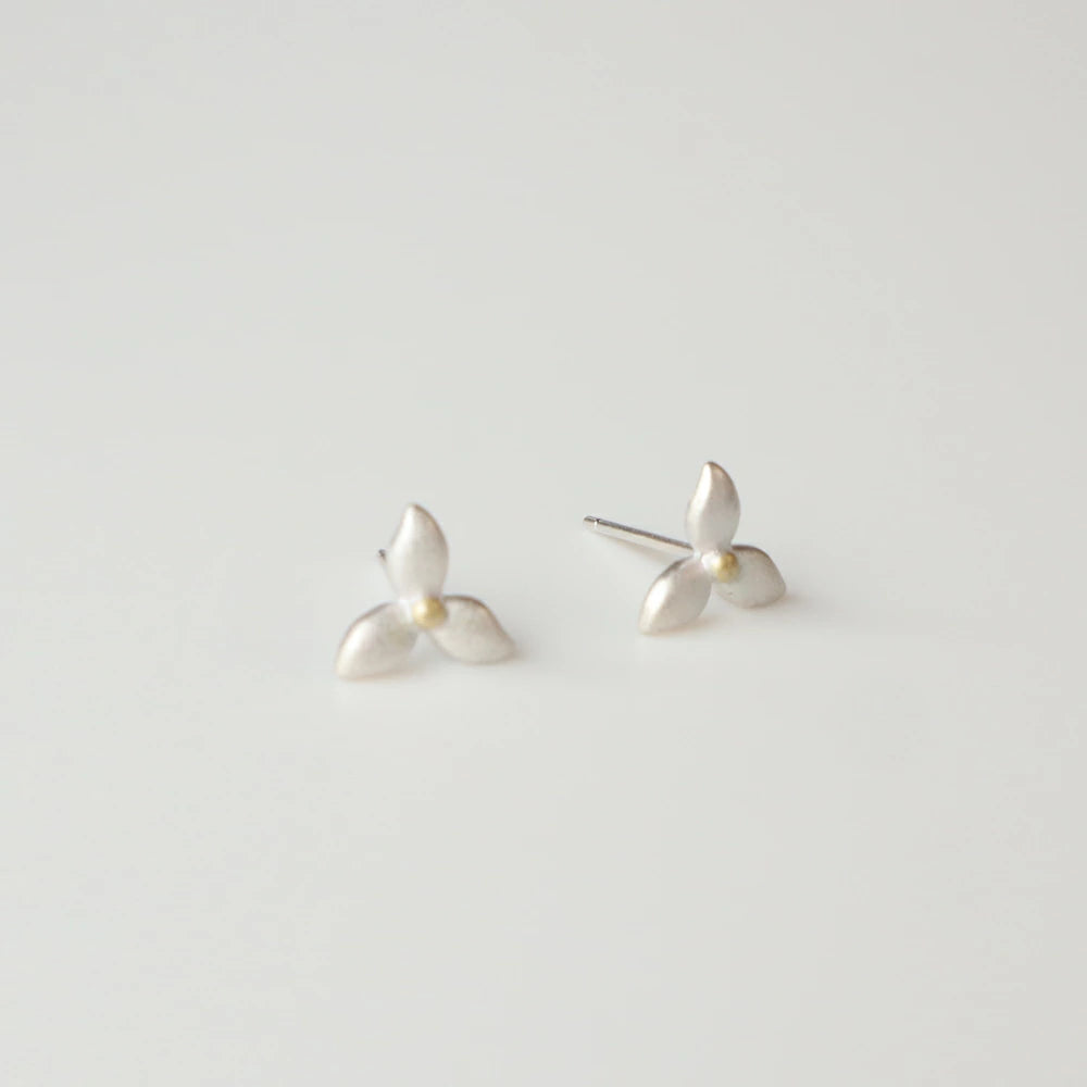 P029 silver925 flower minimum pierce