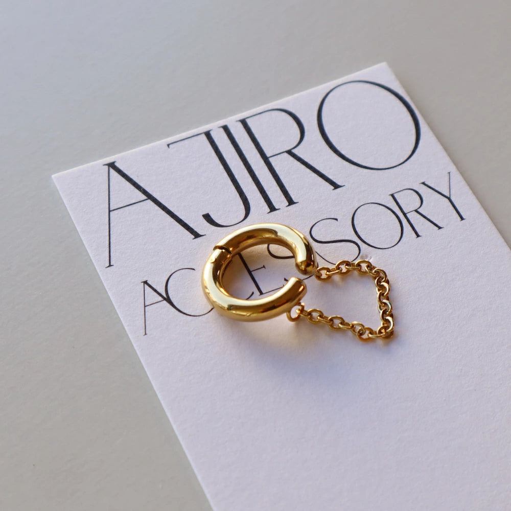 C008 stainless joint chain earcuff