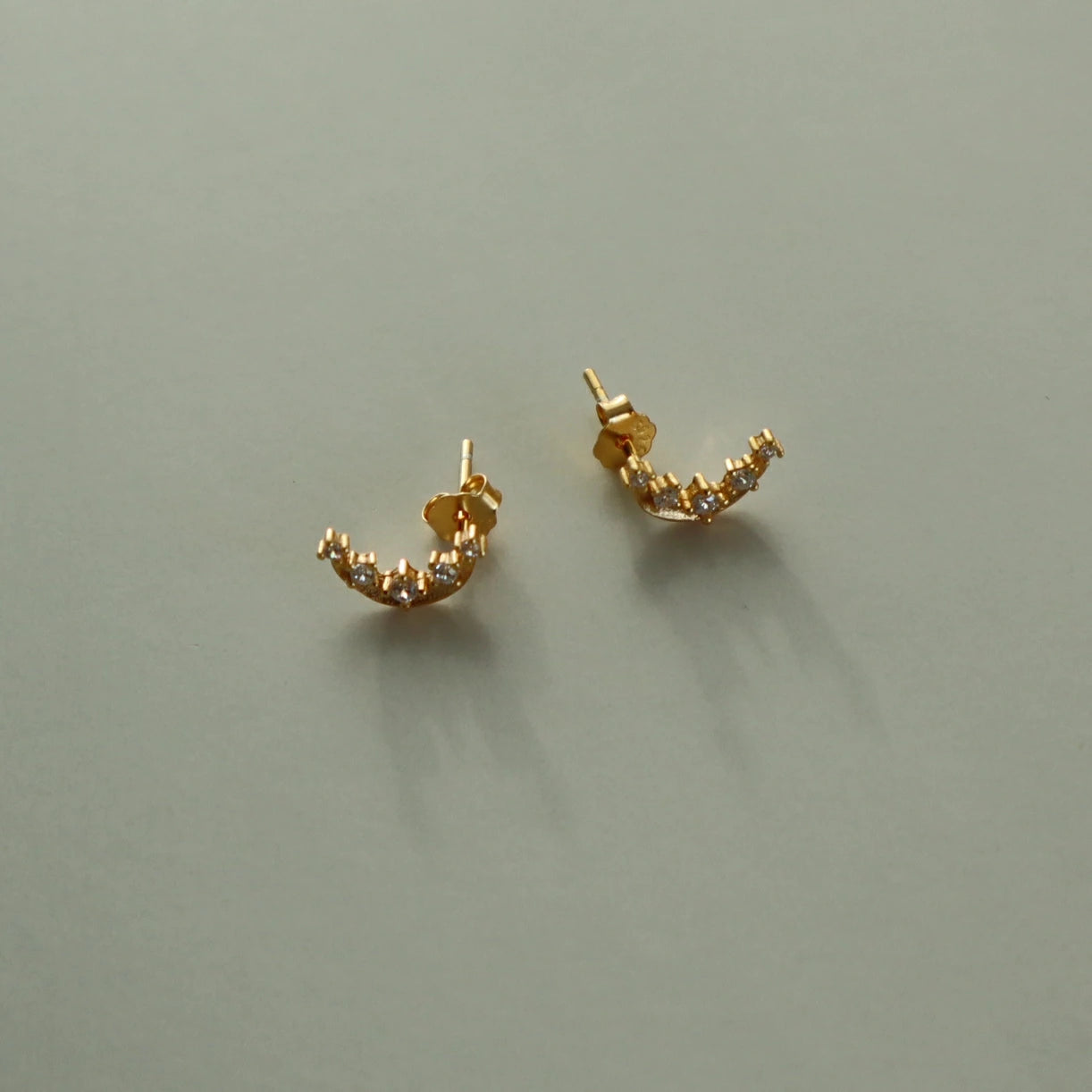 P308 silver925 zirconia moon minimum pierce