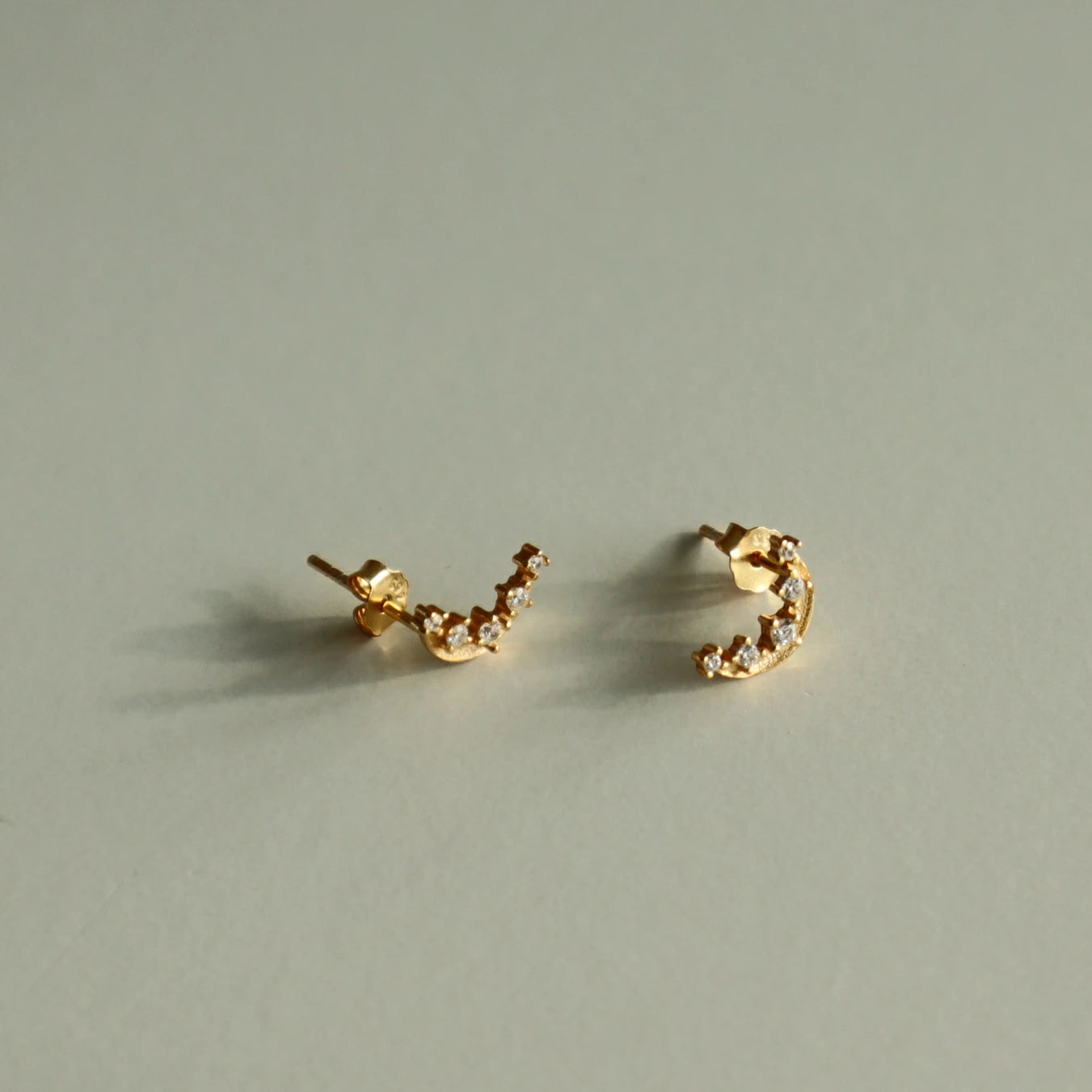 P308 silver925 zirconia moon minimum pierce