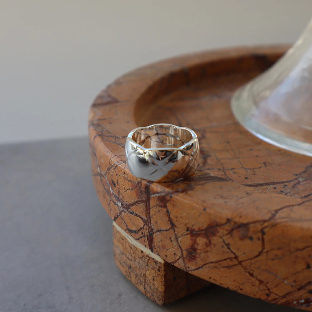 R007 stainless wide quilting ring