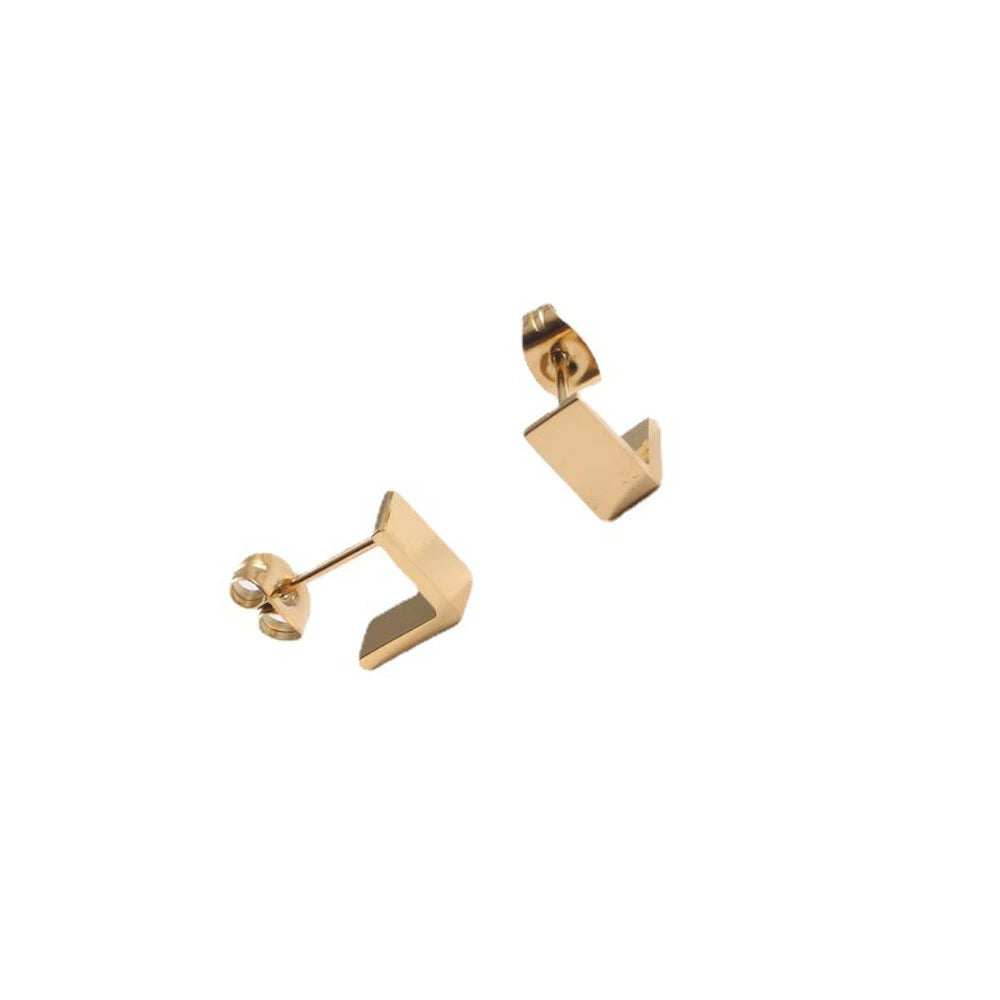 P034 stainless square hoop pierce