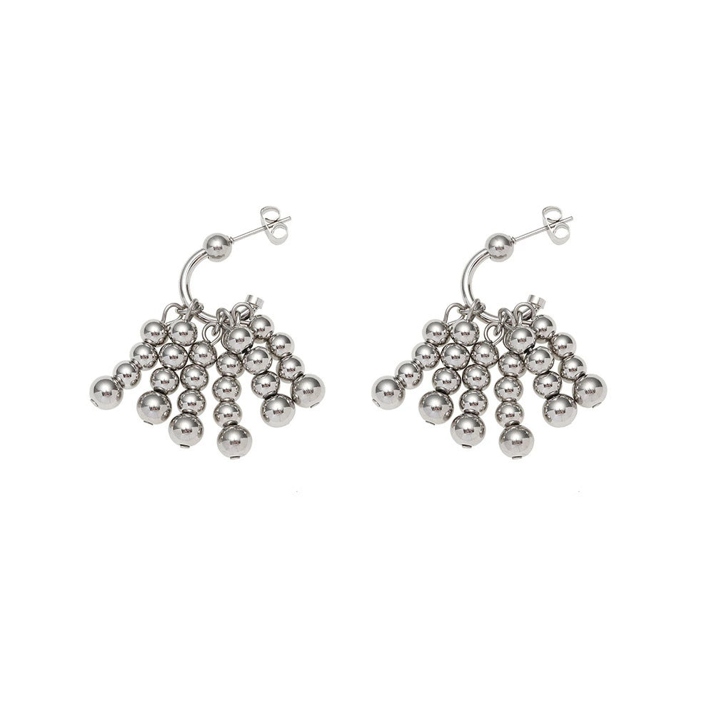P278 stainless silver ball unique pierce
