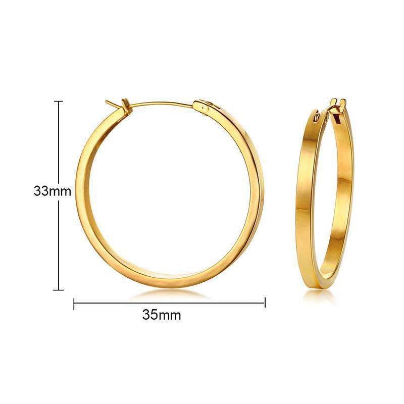 P292 stainless oversized hoop pierce
