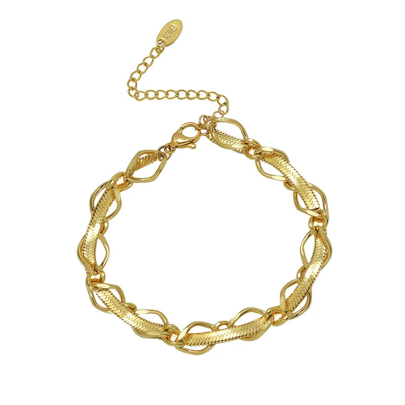 N043 stainless inter chain bracelet