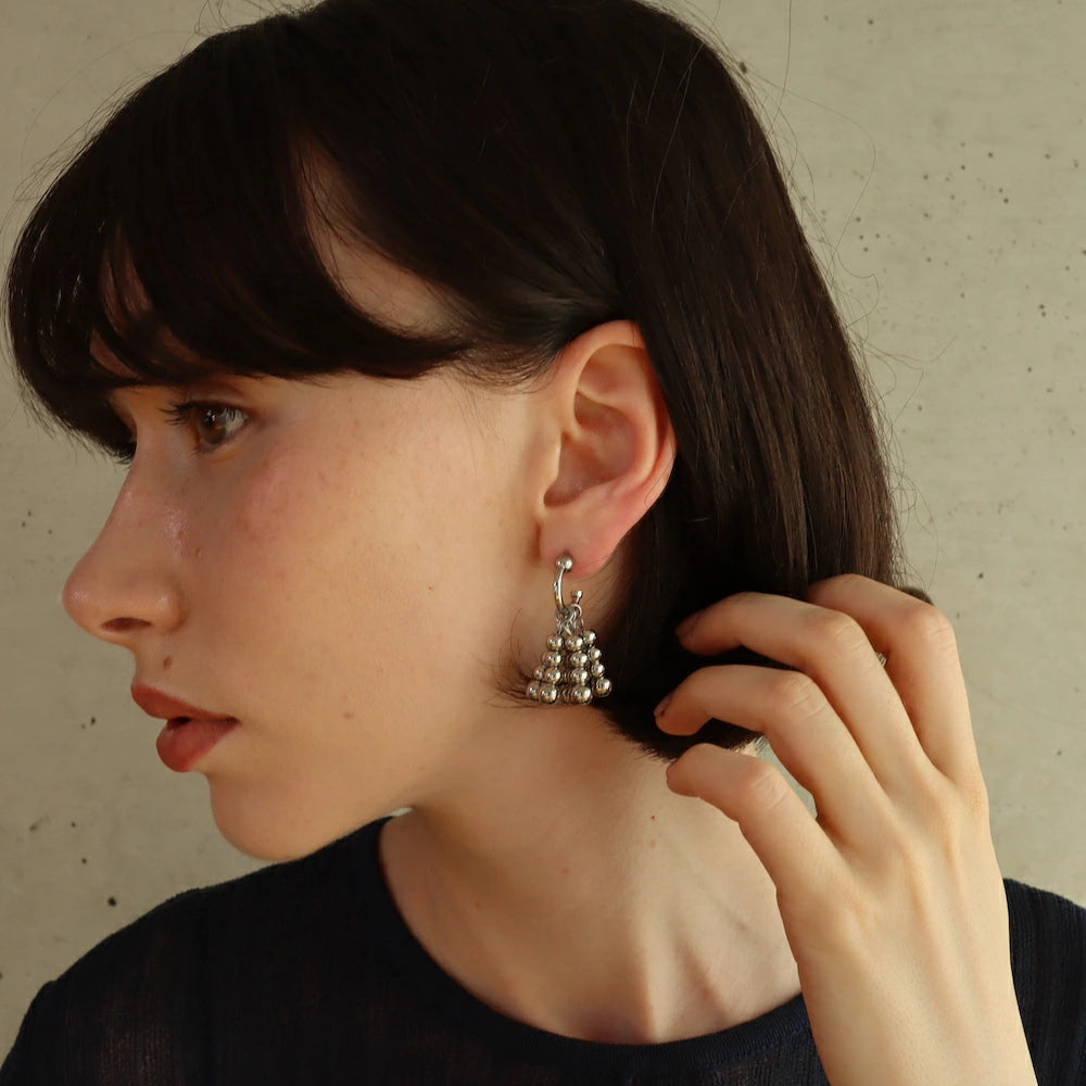 P278 stainless silver ball unique pierce